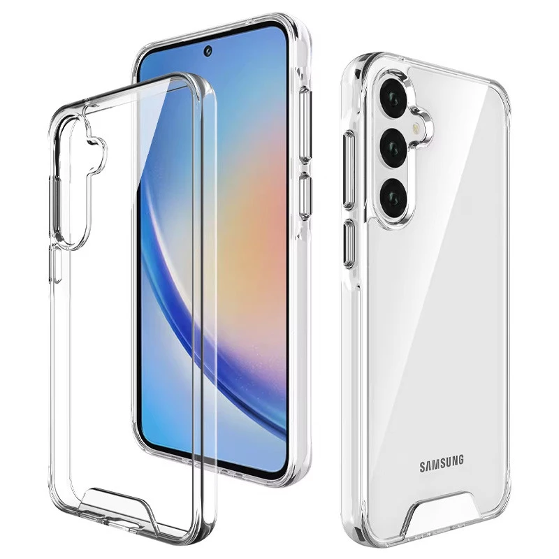 Силіконовий чохол Space Case на Samsung Galaxy A55 – Прозорий. Фото 3 з 5