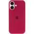 Чехол Silicone Case с закрытым низом для Apple iPhone 17 (6.3") – Красный / Rose Red. Фото 3 из 6
