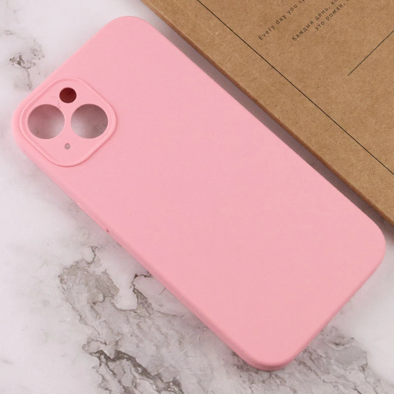 Чохол Silk Full Camera Protective (AA) NO LOGO для Apple iPhone 13 (6.1") – Рожевий / Light pink. Фото 3 з 3