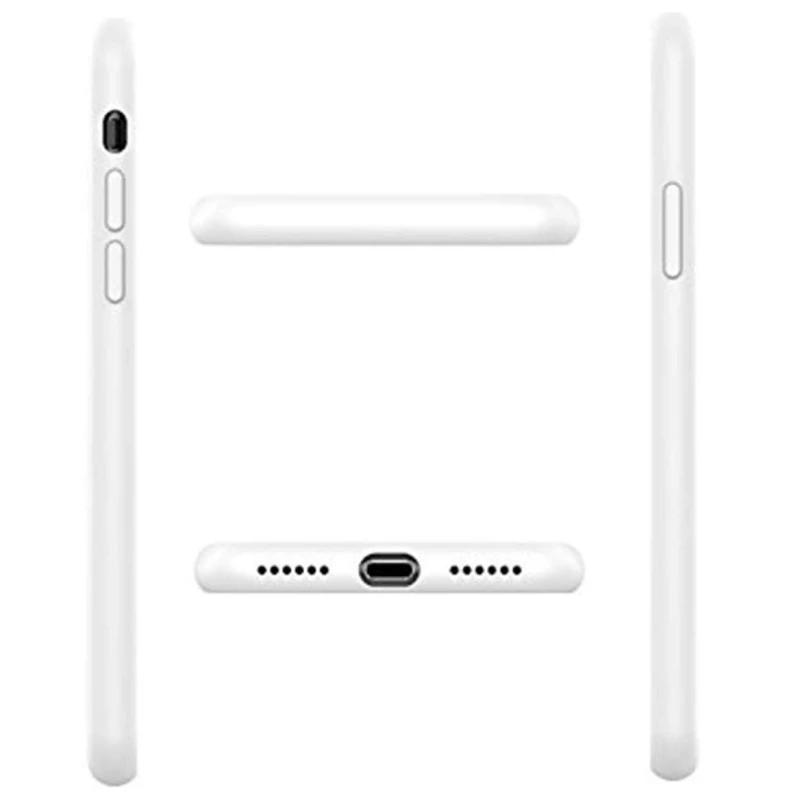Чехол с закрытым низом Silicone Case для Apple iPhone 6/6s (4.7") – Белый / White. Фото 3 из 3
