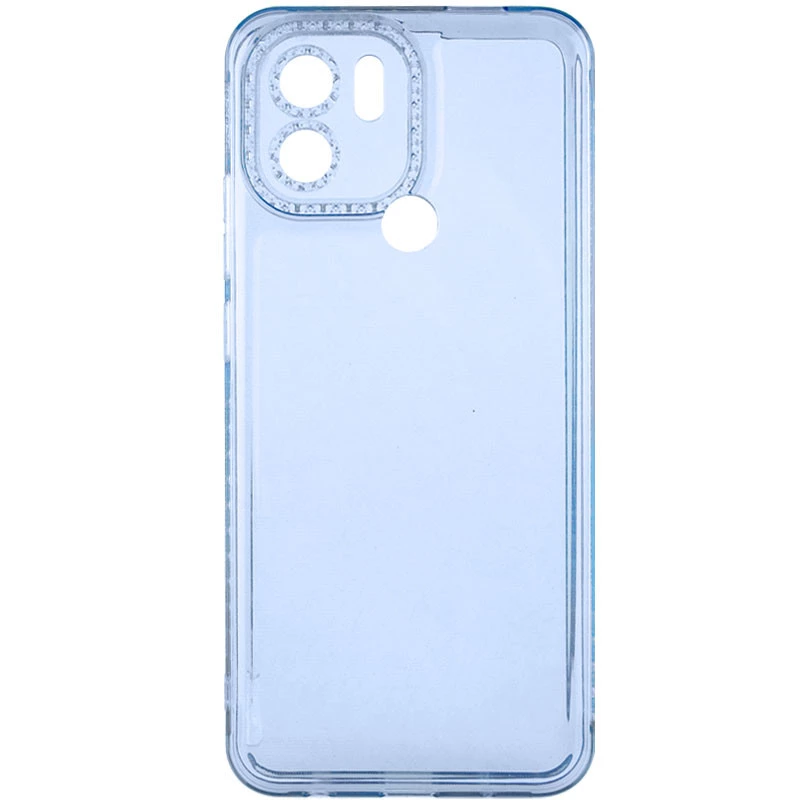 Силіконовий чохол з візерунком на Xiaomi Poco C51 – Блакитний. Фото 2 з 6