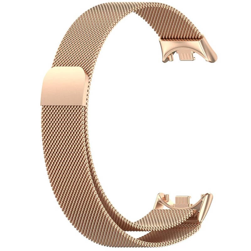 Ремінець Milanese Loop Design для Xiaomi Mi Band 8 – Pink Gold. Фото 1 з 4