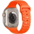 Силіконовий ремінець Defense для Apple Watch 38/40/41/42mm(ser.10) (140-190mm) – Orange. Фото 1 з 1