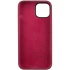 Чохол Silicone Case з металевими кнопками на Apple iPhone 12 Pro Max (6.7") – Бордовий / Plum. Фото 5 з 9