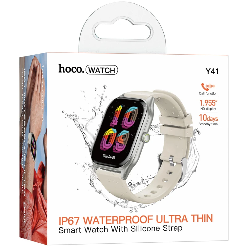 Смарт-часы Hoco Y41 Smart sports watch (call version) – silver. Фото 3 из 3