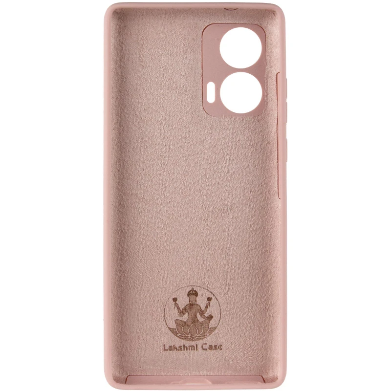 Чехол Silicone Case Lakshmi Plus с закрытой камерой для Motorola Edge 50 – Розовый / Pink Sand. Фото 4 из 6