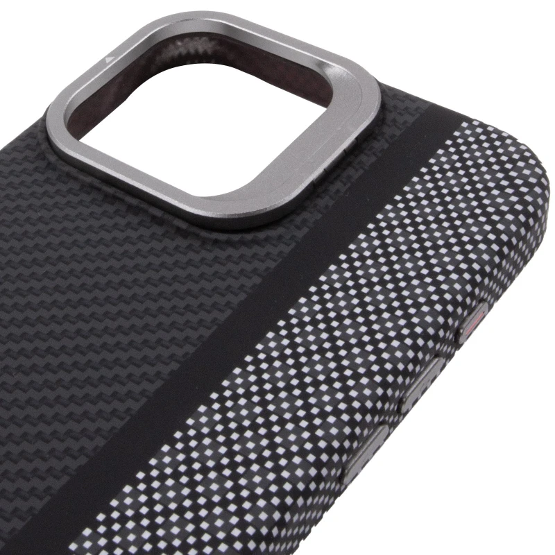 TPU чохол Pixel Craft with MagSafe для Apple iPhone 16 Pro – Carbon Line. Фото 6 з 8