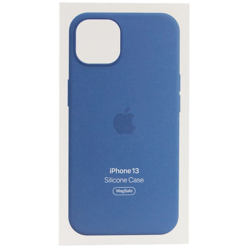 Чехол Silicone case (AAA) with Magsafe and Animation для Apple iPhone 13 (6.1") – Синий / Blue Jay. Фото 5 из 7