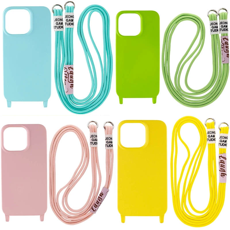 

Чохол Cord case з кольоровим ремінцем на Apple iPhone 14 (6.1")