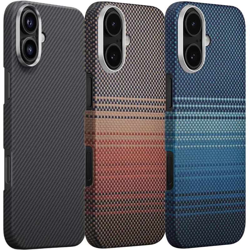 Чохол PC Carbon Protection Slim with MagSafe для Apple iPhone 17 (6.3") фото 2 з 2