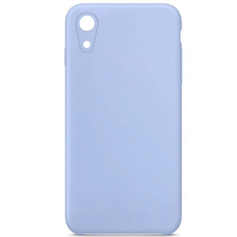 Чохол Silicone Case Square L з захистом камери на Apple iPhone XR (6.1") – Блакитний / Lilac Blue. Фото 1 з 1