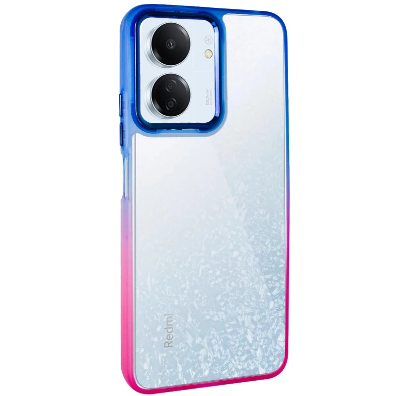 Силіконовий чохол фреш на Xiaomi Redmi 13C – Рожевий / Синій. Фото 2 з 9