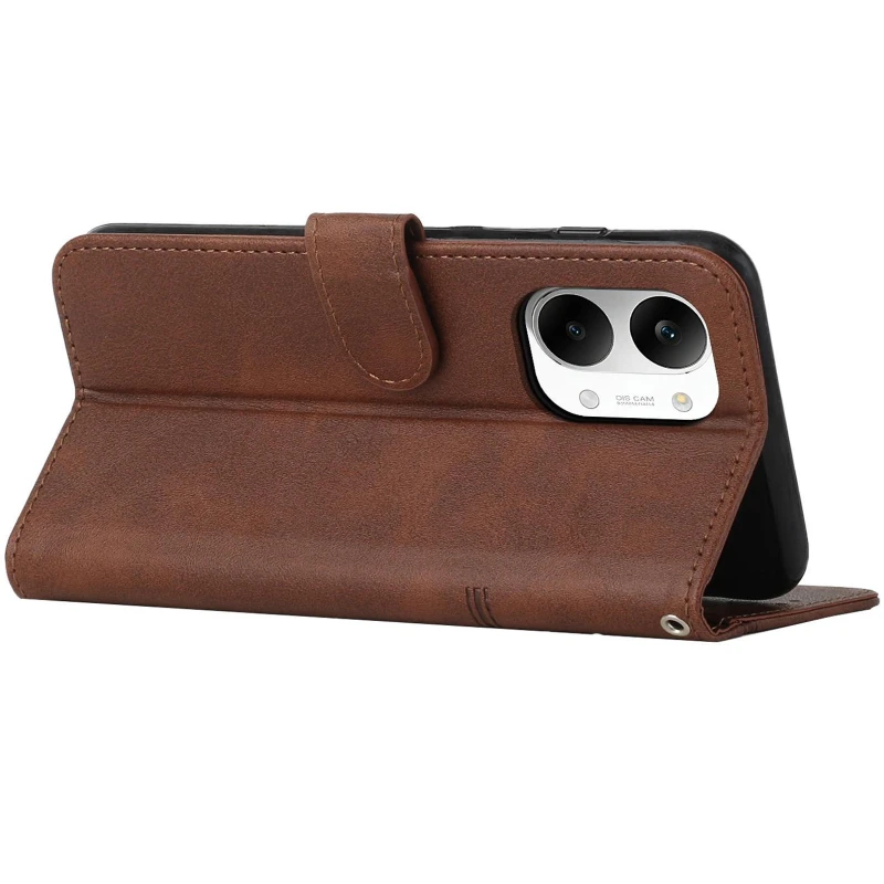Кожаный чехол-книжка Jet Cover для Xiaomi Poco X8 Pro Max – Brown. Фото 4 из 4