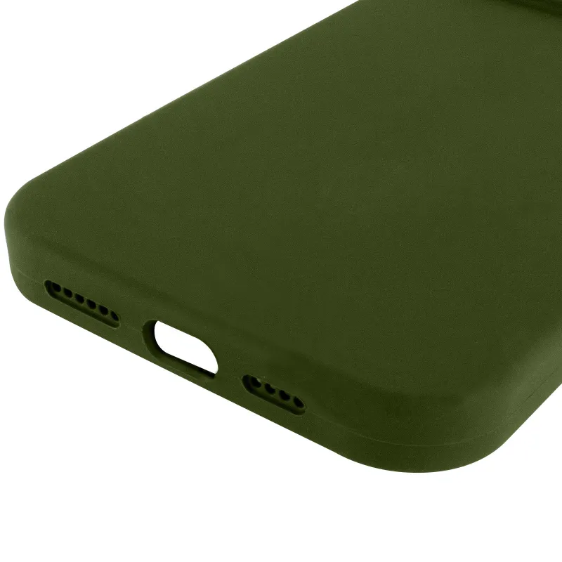 Чехол Silk Full Protective (AA) NO LOGO для Apple iPhone 16 Pro – Зеленый / Dark Olive. Фото 16 из 20