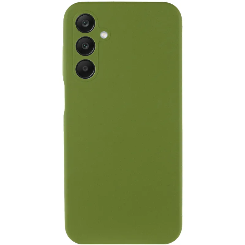 Чехол Silicone Cover Ummi Lakshmi Full Camera (AA) для Samsung Galaxy A05s – Зеленый / Dark green. Фото 4 из 4