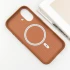 Шкіряний чохол з візерунком та MagSafe на Apple iPhone 16 – Orange. Фото 6 з 10