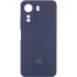 Чохол Silicone Case Lakshmi Premium L з закритою камерою на Xiaomi Redmi 13C – Темно-синій / Midnight blue. Фото 1 з 12