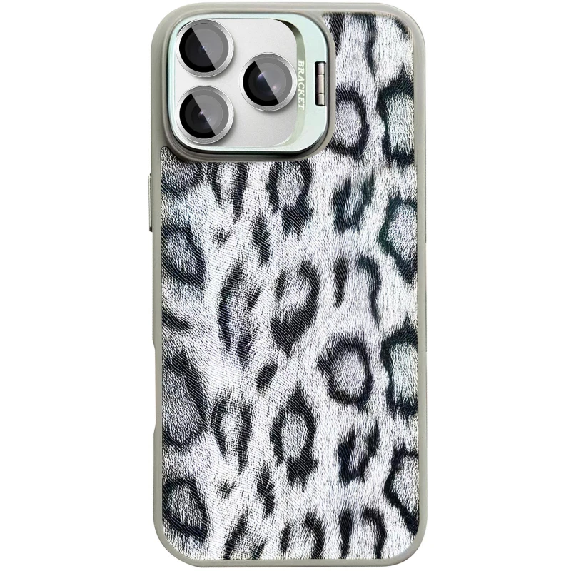 Чохол TPU+PC Wild Leopard with MagSafe and Lens для Apple iPhone 16 Pro – Grey. Фото 7 з 7