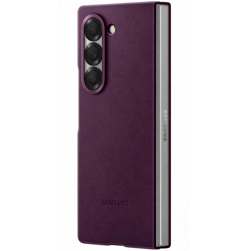 Шкіряний чохол Leather Case Premium на Samsung Galaxy Z Fold5 – Purple. Фото 7 з 11