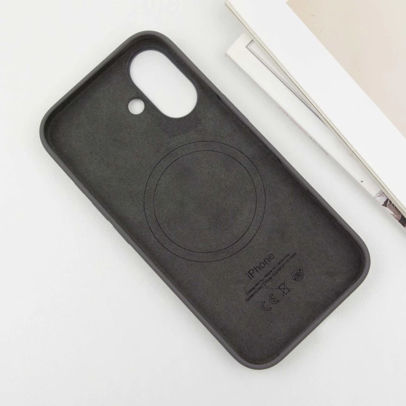 Силіконовий чохол ААА with Magsafe connection для Apple iPhone 16 – Stone Grey. Фото 7 з 9