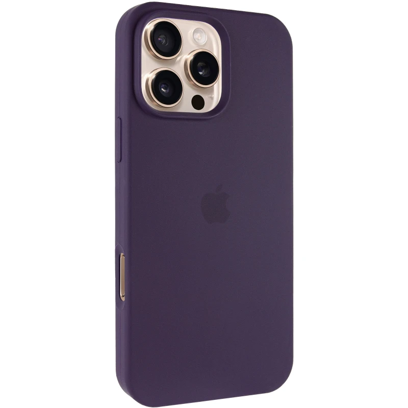 Чехол Silicone Case с закрытым низом для Apple iPhone 16 Pro Max – Фиолетовый / Elderberry. Фото 1 из 7