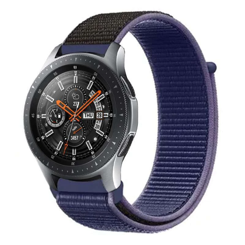 

Ремінець Nylon для Xiaomi Amazfit / Samsung 20 mm (Темно-синій / Midnight blue)