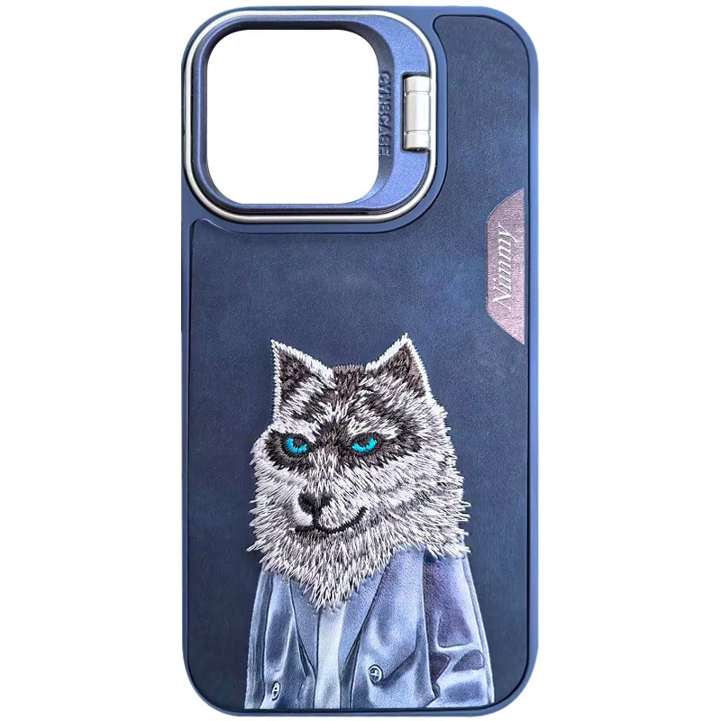 TPU+PC чохол з тваринами для Apple iPhone 15 Pro (6.1") – Blue Wolf. Фото 1 з 7
