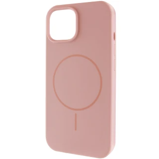 Чехол Silk Full Protective (AA) NO LOGO with Magnetic Fit для Apple iPhone 13 (6.1") — Розовый / Pink Sand
