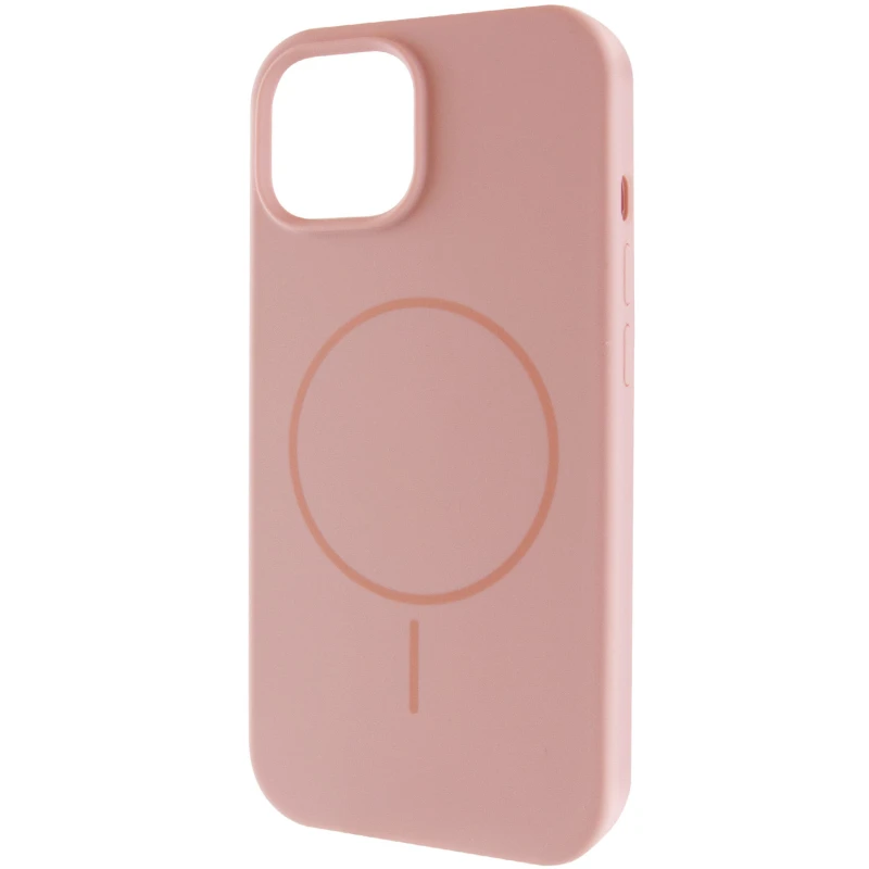 Чохол Silk Full Protective (AA) NO LOGO with Magnetic Fit для Apple iPhone 14 (6.1") – Рожевий / Pink Sand. Фото 2 з 6