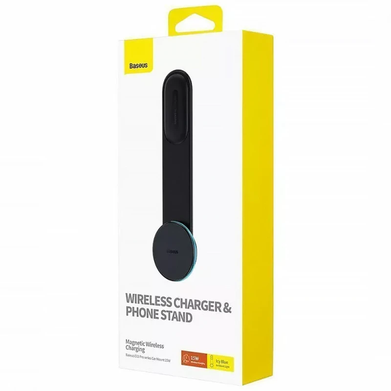 Автодержатель Baseus C02 Pro Series Magnetic Wireless Charging Car Mount Cluster (C40156000111-00) – Black. Фото 8 из 8