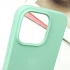 Чохол з закритим низом Silicone Case на Apple iPhone 13 Pro (6.1") – Бірюзовий / Turquoise. Фото 3 з 5