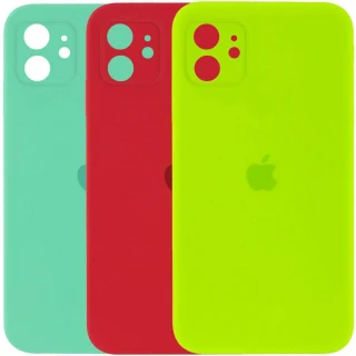 Чехол Silicone Case Square с защитой камеры для Apple iPhone 11 (6.1") фото 1 Чехол Silicone Case Square с защитой камеры для Apple iPhone 11 (6.1") фото 1 из 5