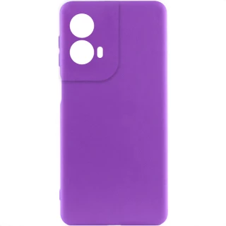 Чохол Silicone Case Lakshmi Plus з закритою камерою на Motorola Moto G85 — Фіолетовий / Purple