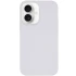 Чехол с закрытым низом Silicone Case для Apple iPhone 16 Plus – Белый / White. Фото 2 из 7