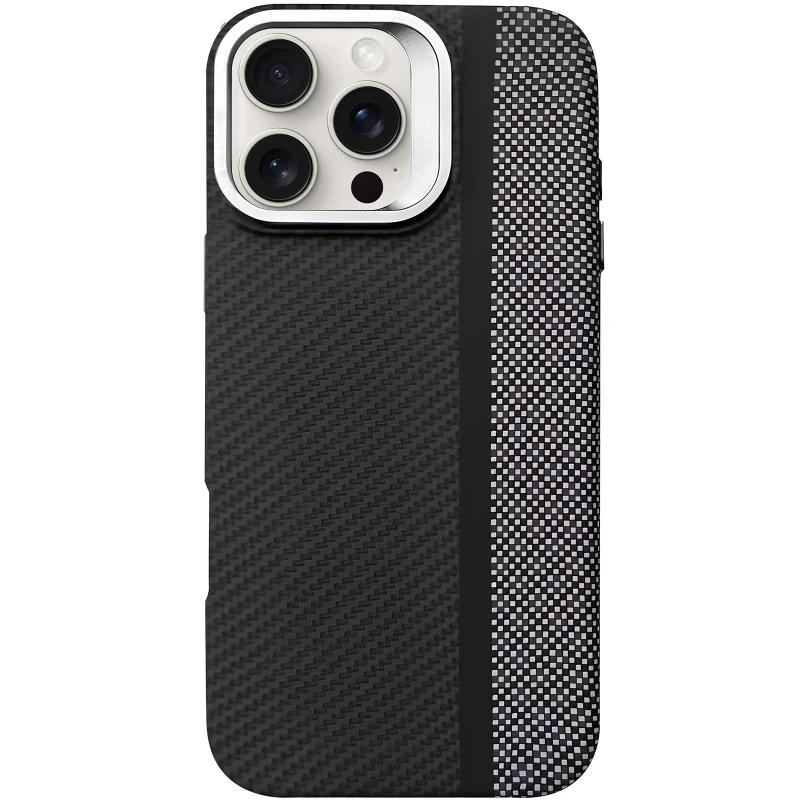 TPU чохол Pixel Craft with MagSafe для Apple iPhone 16 Pro – Carbon Line. Фото 1 з 2