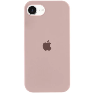 Чохол Silicone Case з закритим низом на Apple iPhone 17e (6.1") — Рожевий / Pink Sand