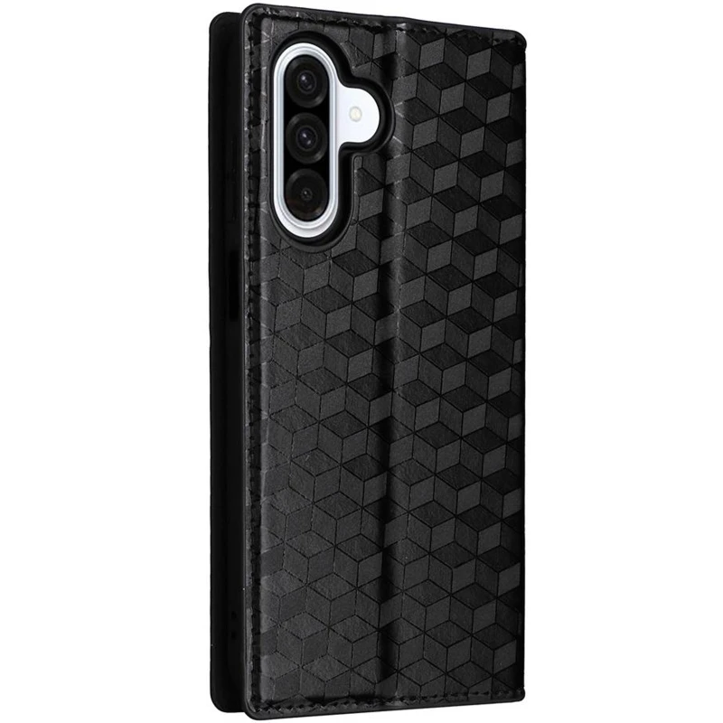Кожаный чехол-книжка Rhombus Book для Samsung Galaxy A07 – Black. Фото 2 из 7