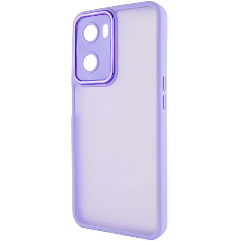 

TPU+PC чехол Accent для Oppo A57s (White / Purple)