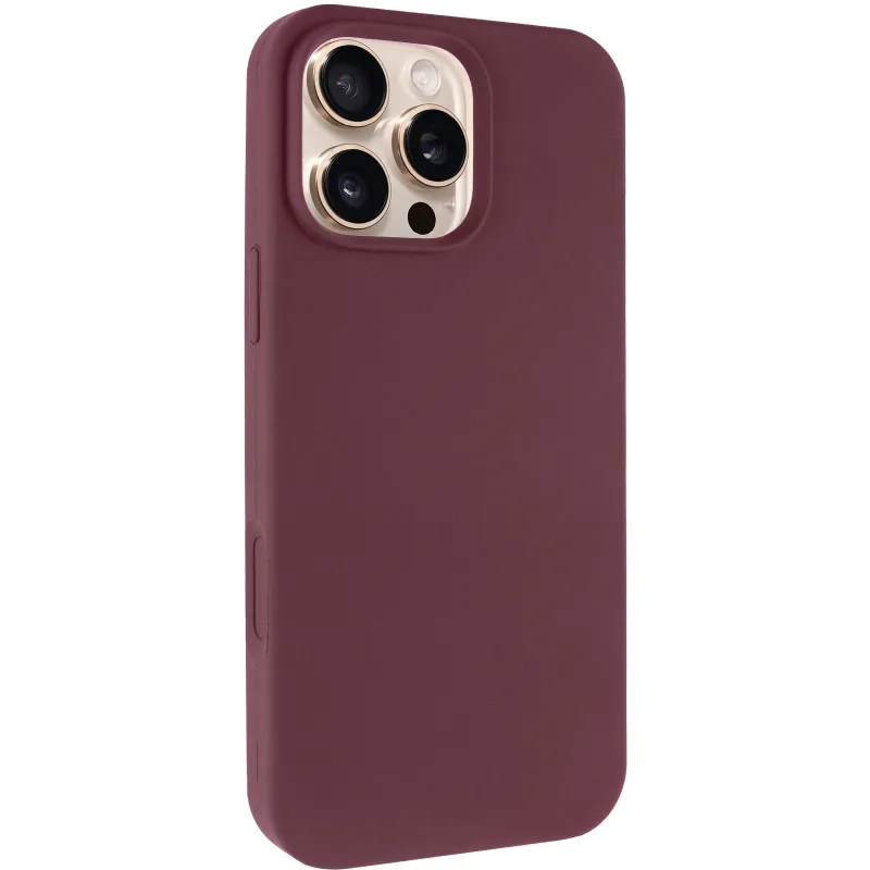 Чехол Silk Full Protective (AA) NO LOGO для Apple iPhone 16 Pro Max – Бордовый / Plum. Фото 4 из 12