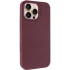 Чохол з закритим низом Silicone Case на Apple iPhone 16 Pro – Бордовий / Plum. Фото 4 з 12