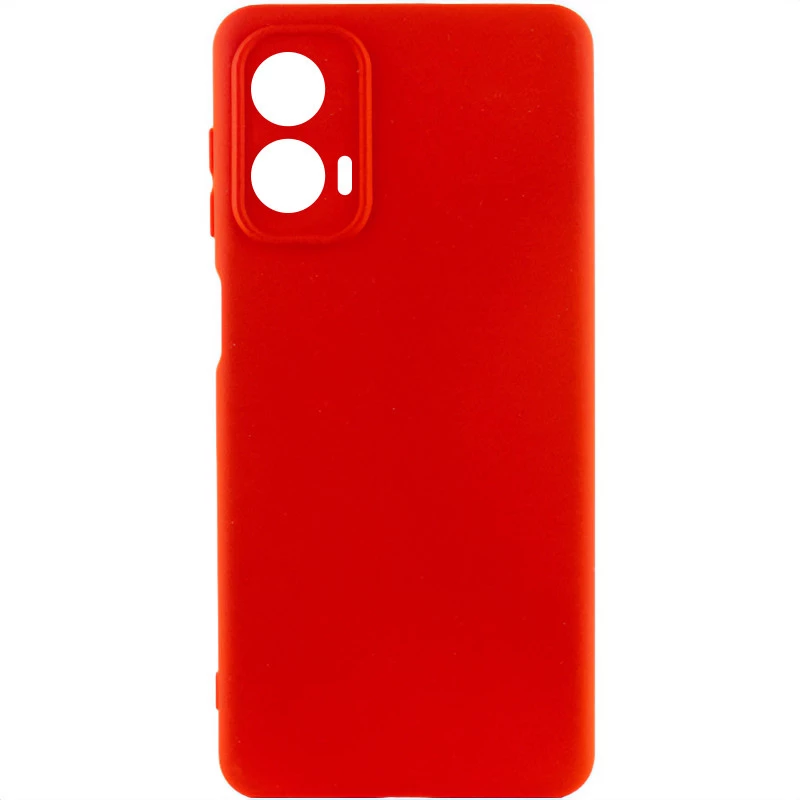 

Чехол Silicone Case Lakshmi Plus с закрытой камерой для Motorola Moto G24 (Красный / Red), Червоний / red