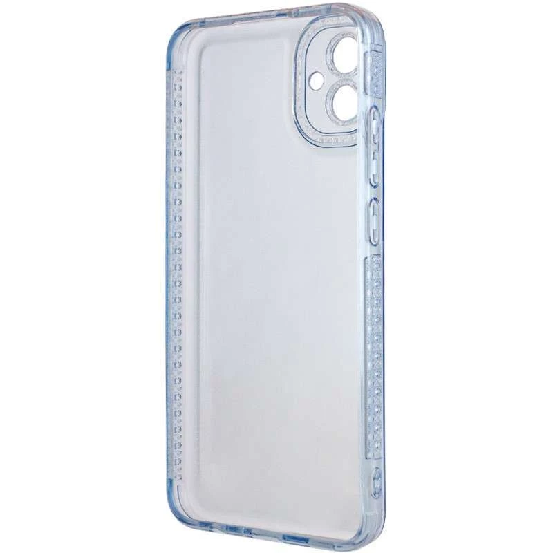 Силиконовый чехол с узором на Samsung Galaxy A04e – Голубой. Фото 3 из 6