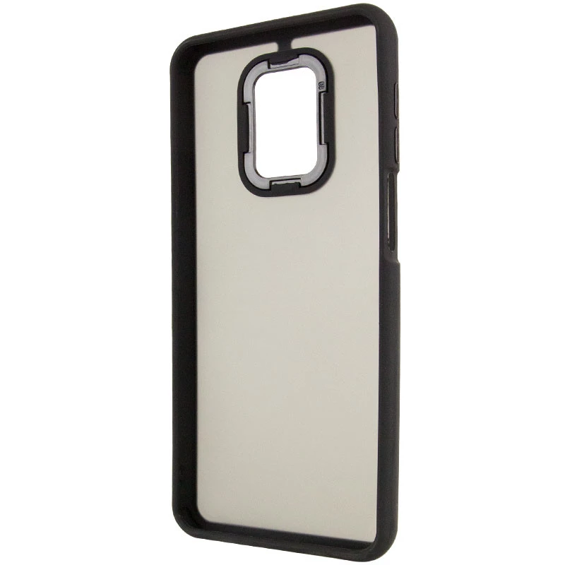 Чохол TPU+PC Lyon Frosted на Xiaomi Redmi Note 9s / Note 9 Pro / Note 9 Pro Max – Black. Фото 4 з 7