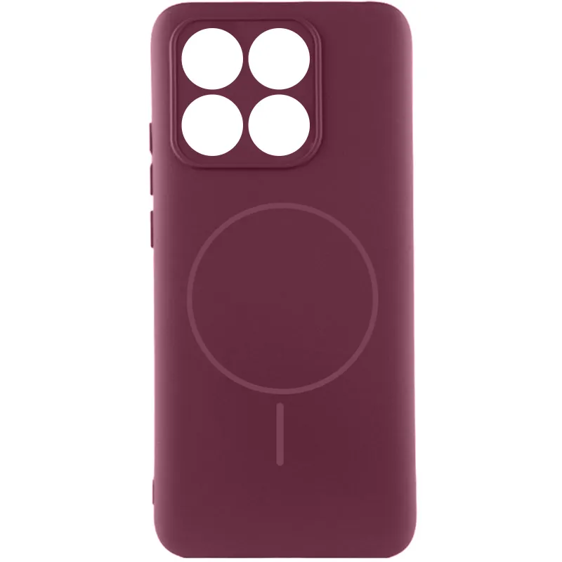 Чохол Silicone Cover Lakshmi Full Camera (AA) with Magnetic Fit для Xiaomi Redmi 15C (EU) – Бордовий / Marsala. Фото 1 з 1