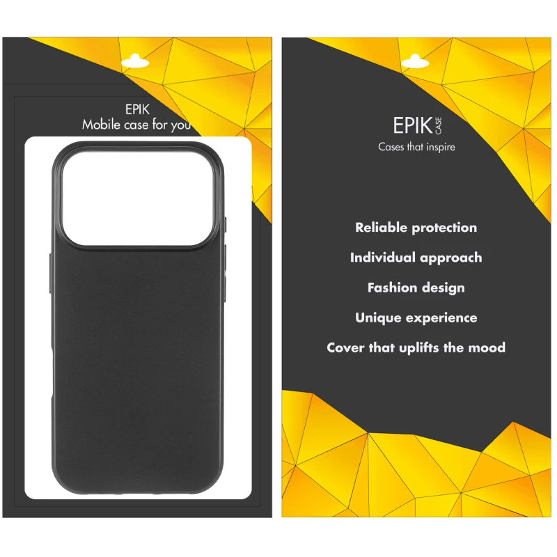 Чорний силіконовий чохол Epik на Apple iPhone 17 Pro Max (6.9") – Чорний. Фото 7 з 7