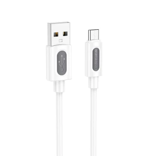 Дата кабель Borofone BX114 Structure USB to MicroUSB 2.4A (1m) фото 1 з 5