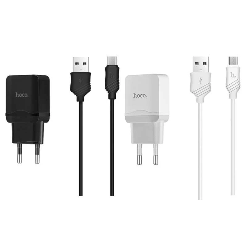 

МЗП Hoco C22A USB Charger 2.4A (+ кабель Lightning)
