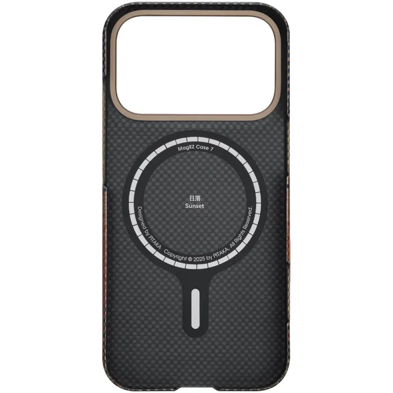 Чохол Aramid Fiber PTK Premium with MagSafe (NFC) для Apple iPhone 17 Pro (6.3") – Sunset. Фото 3 з 3