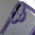 Прозорий силіконовий чохол з кольоровою на окантовкою на Apple iPhone 16 – Purple. Фото 5 з 8