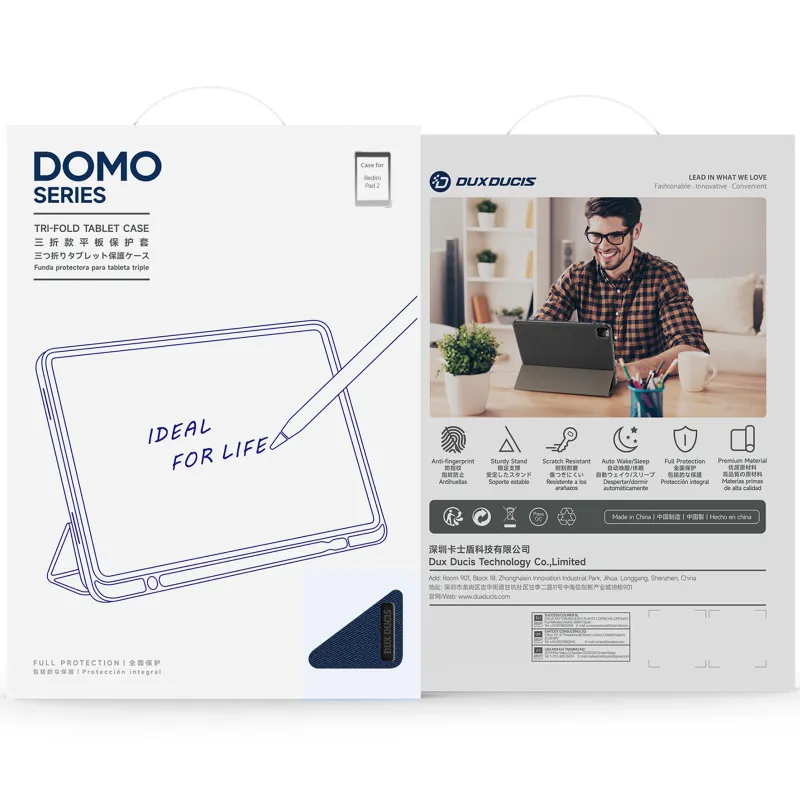 Чохол Dux Ducis Domo для Xiaomi Redmi Pad 2 (11") – Black. Фото 3 з 5